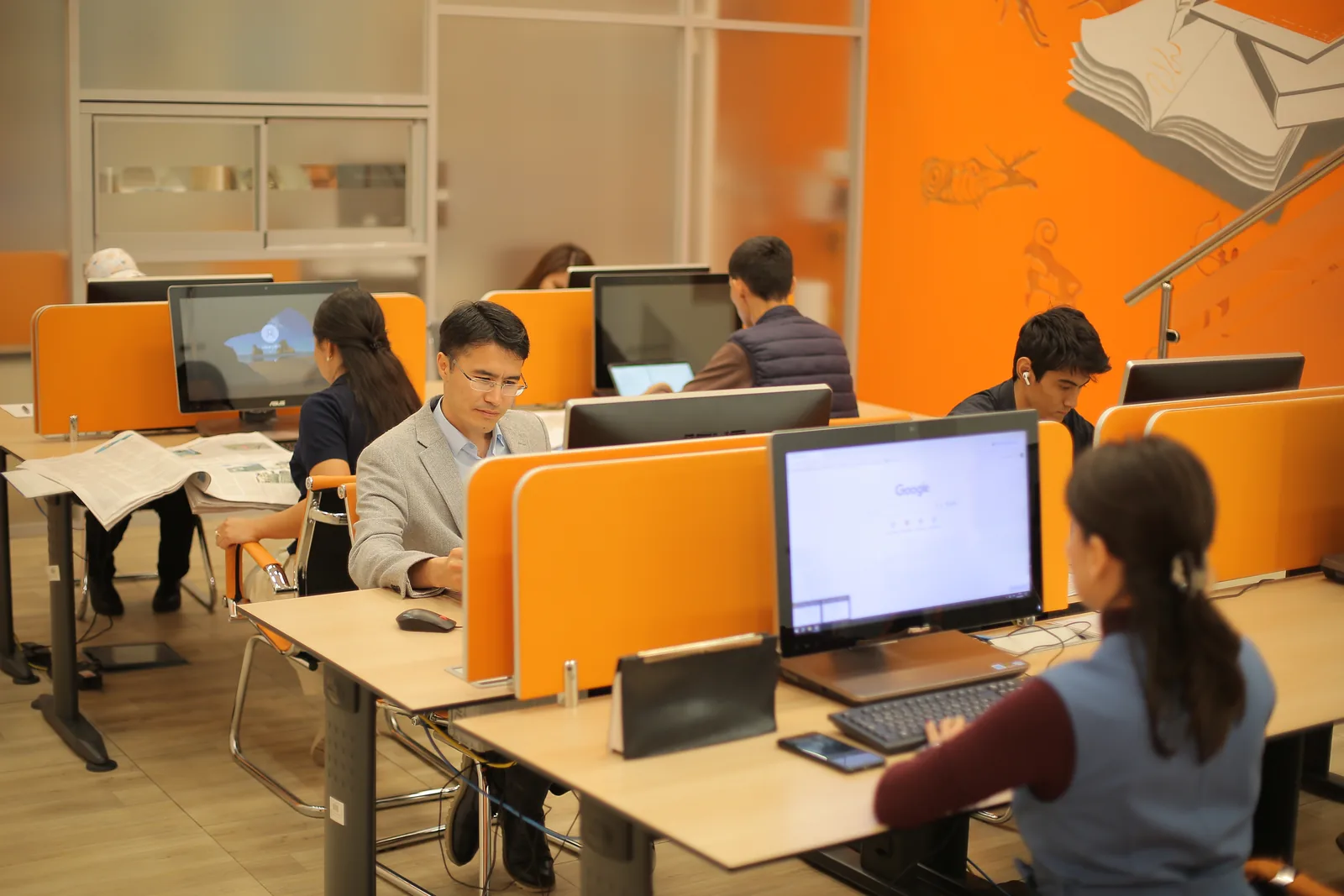 Workstations with access to electronic resources